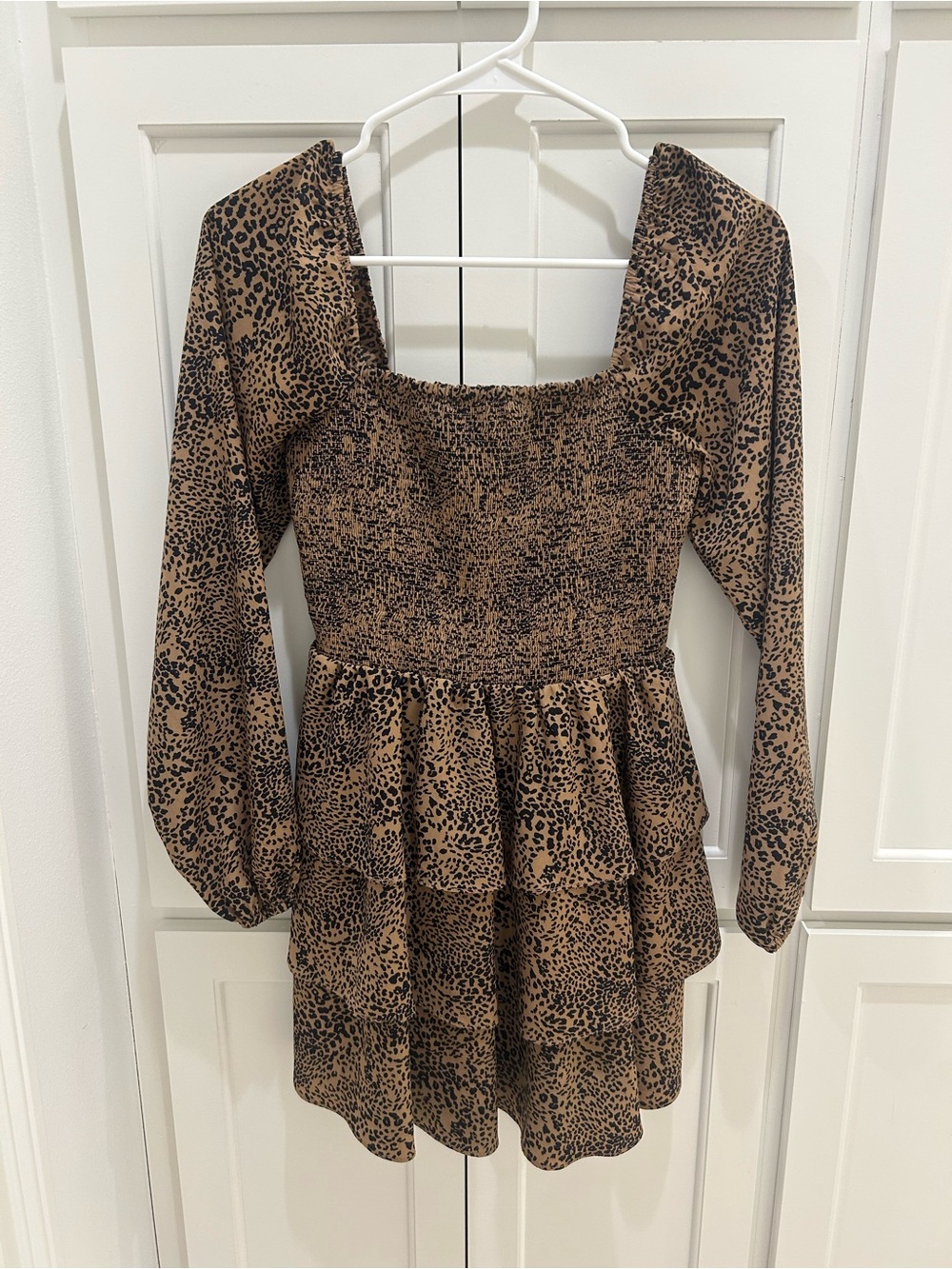 Buddy Love Smocked Ruby Cheetah Dress